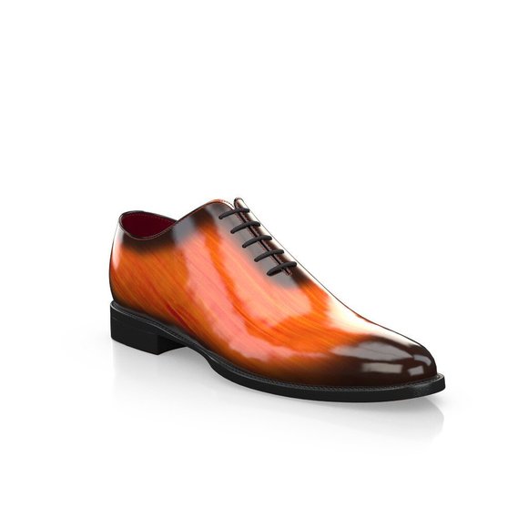 Bashwood Handmade Patina Orange Leather Oxfords main image 5